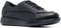 Giorgio Armani Blauwe Leren Casual Lage Hak Sneakers Blue Heren - Thumbnail 2