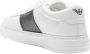 Emporio Armani Witte Leren Sneakers met Gestreept Detail White Heren - Thumbnail 5