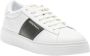 Emporio Armani Witte Leren Sneakers met Gestreept Detail White Heren - Thumbnail 6