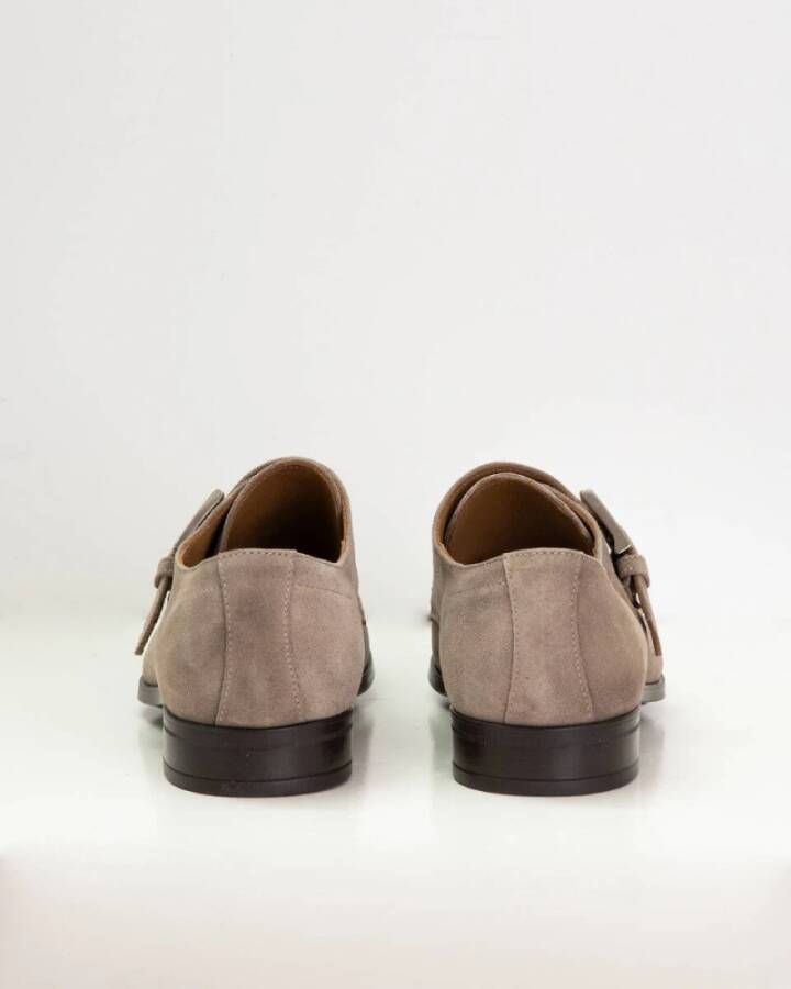 Giorgio Elegante suède schoenen met gesp Brown Heren