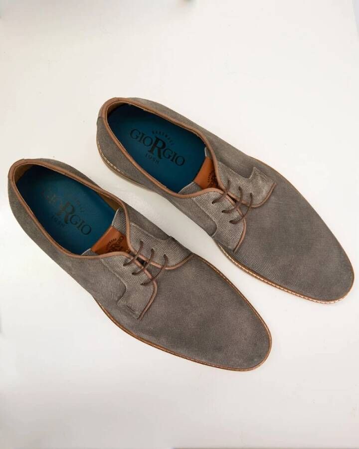 Giorgio Stijlvolle Veter Schoenen Brown Heren