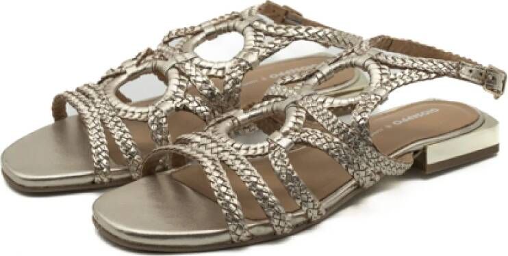 Gioseppo Birch Platinum Ss25 Flat Sandals