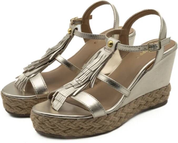 Gioseppo Dames Sleehak Sandalen Platinum Elderon