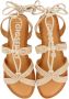 Gioseppo Beige Dames Sandalen Plat met Veters Beige Dames - Thumbnail 7