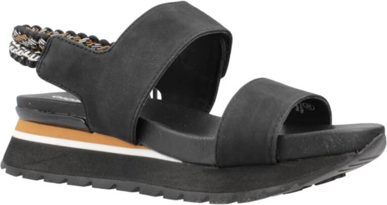 Gioseppo Flat Sandals Black Dames