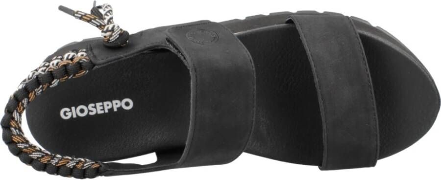 Gioseppo Stijlvolle Platte Sandalen voor Vrouwen Black Dames