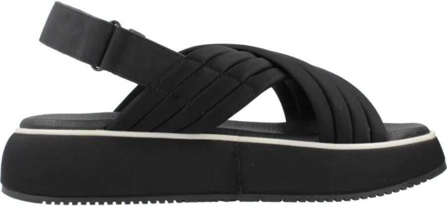 Gioseppo Flat Sandals Black Dames