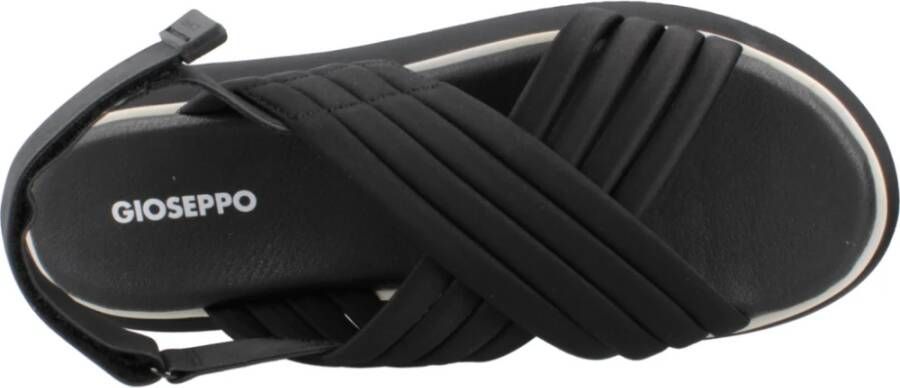 Gioseppo Stijlvolle Platte Sandalen voor Vrouwen Black Dames