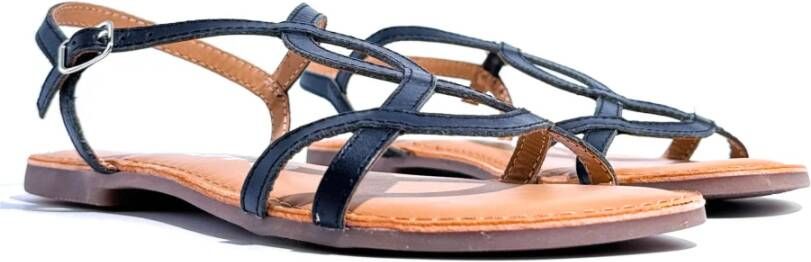 Gioseppo Flat Sandals Black Dames