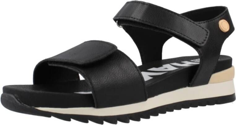Gioseppo Flat Sandals Black Dames