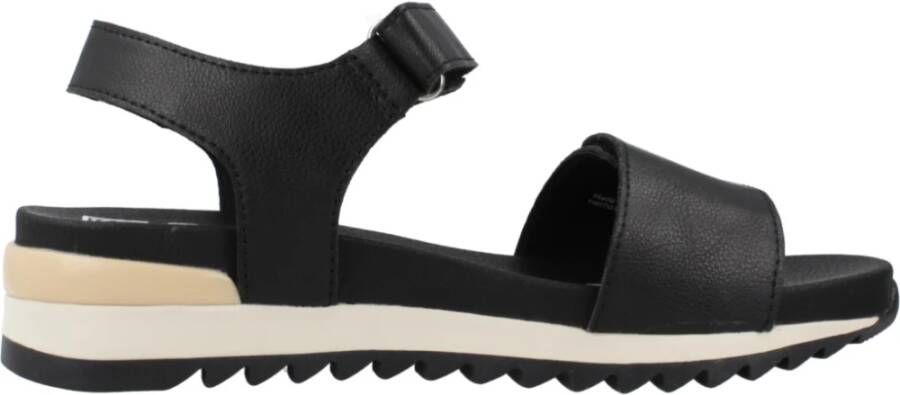 Gioseppo Flat Sandals Black Dames