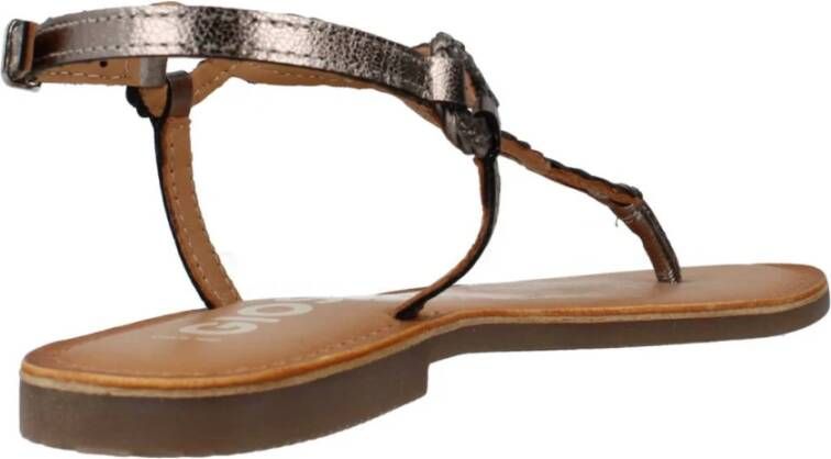Gioseppo Stijlvolle Platte Sandalen voor Vrouwen Gray Dames