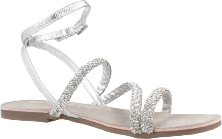 Gioseppo Stijlvolle Platte Sandalen voor Vrouwen Gray Dames