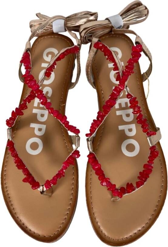 Gioseppo Flat Sandals Rood Dames