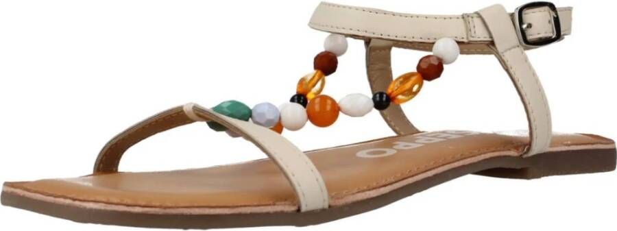 Gioseppo Stijlvolle platte sandalen voor vrouwen Black Dames