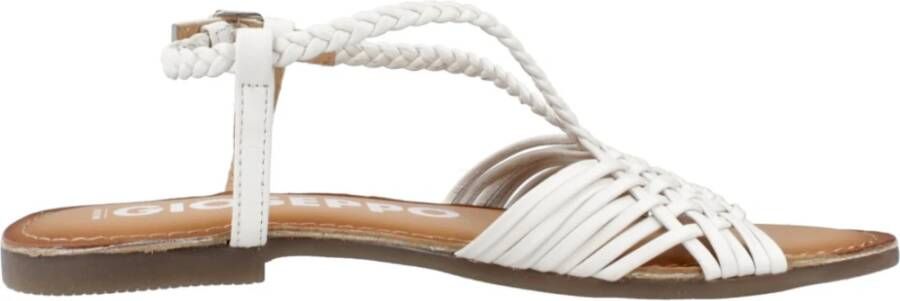 Gioseppo Flat Sandals White Dames