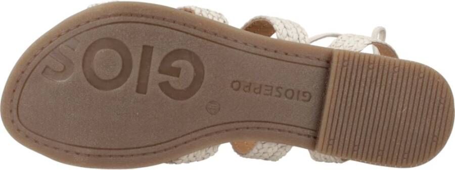 Gioseppo Stijlvolle Platte Sandalen voor Vrouwen White Dames