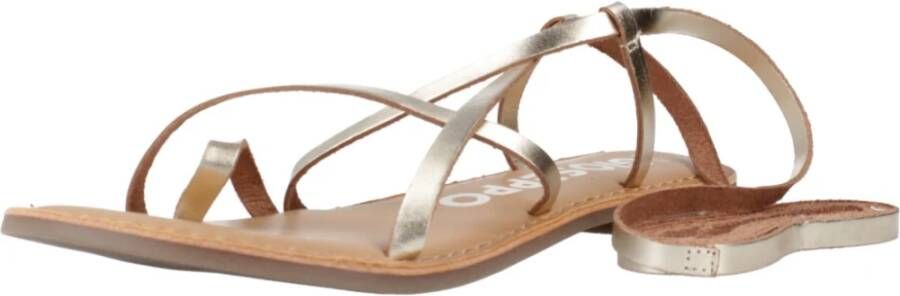 Gioseppo Stijlvolle Platte Sandalen Brown Dames