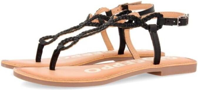 Gioseppo Flat Sandals Zwart Dames