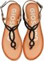 Gioseppo Flat Sandals Zwart Dames - Thumbnail 4