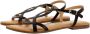 Gioseppo Flat Sandals Zwart Dames - Thumbnail 3