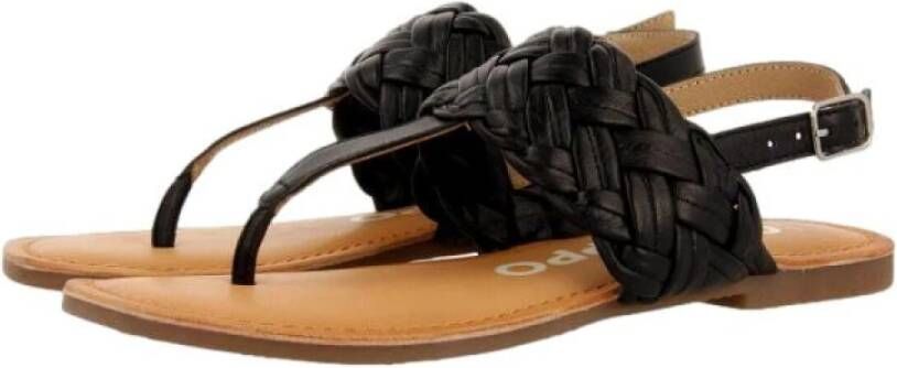 Gioseppo Flat Sandals Zwart Dames