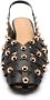 Gioseppo Geperforeerde studs leren slingback sandalen - Thumbnail 3