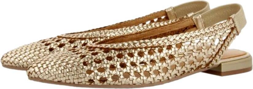 Gioseppo Gevlochten Leren Ballet Flats Beige Dames