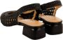 Gioseppo Gevlochten Leren Ballet Flats Black Dames - Thumbnail 3
