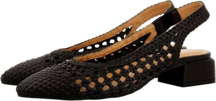 Gioseppo Gevlochten Leren Ballet Flats Black Dames