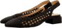 Gioseppo Gevlochten Leren Ballet Flats Black Dames - Thumbnail 3