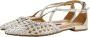 Gioseppo Gevlochten Leren Ballet Flats Gray Dames - Thumbnail 4