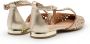 Gioseppo Gouden leren ballerina's Gevlochten detail - Thumbnail 3