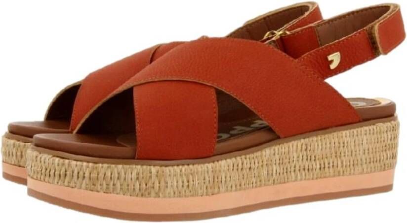 Gioseppo Platte sandalen Oranje Dames