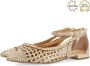 Gioseppo Gouden Platte Sandalen Dell Model Yellow Dames - Thumbnail 7