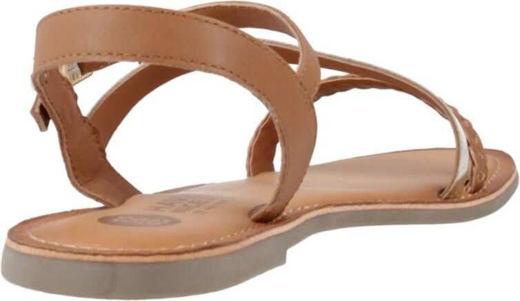 Gioseppo Stijlvolle Platte Sandalen Helix Brown Dames