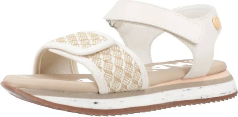 Gioseppo Stijlvolle Platte Sandalen voor Vrouwen White Dames