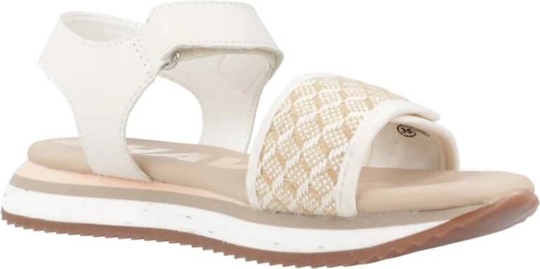 Gioseppo Stijlvolle Platte Sandalen voor Vrouwen White Dames