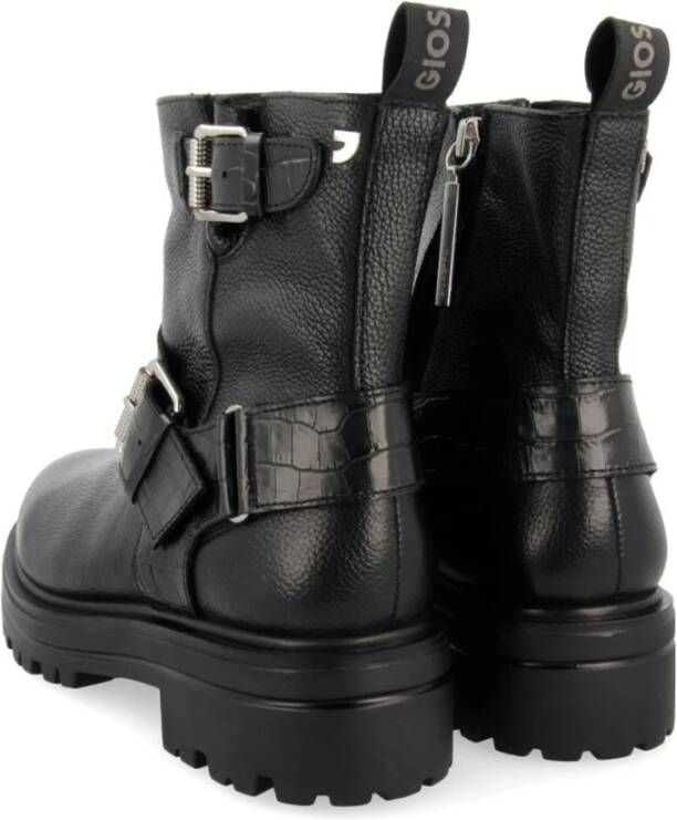 Gioseppo Zwarte Casual Leren Dameslaars