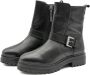 Gioseppo Zwarte leren enkellaarsjes Sibirien stijl Black Dames - Thumbnail 3