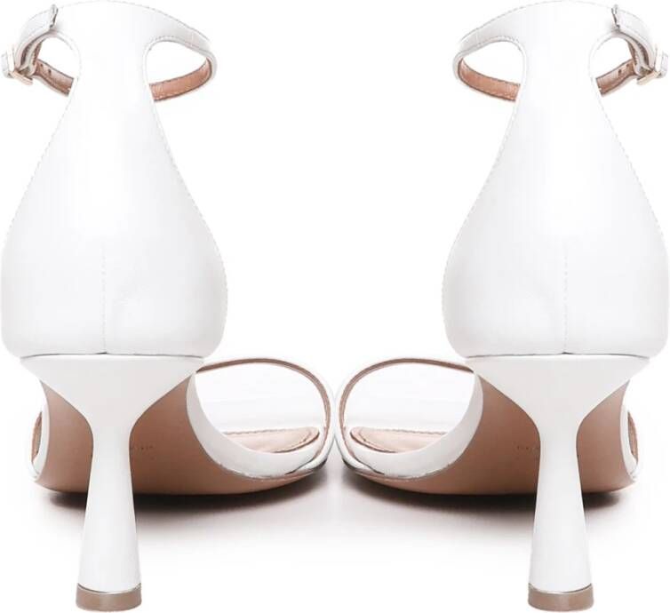 Giuliano Galiano Glamour Witte Sandalen Dunne Enkel Gesp White Dames