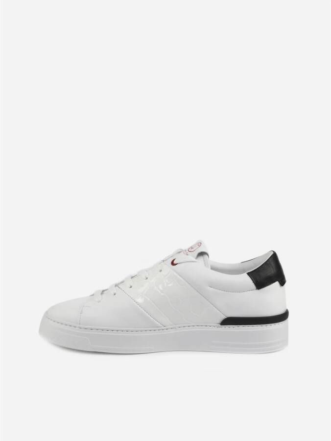 Giuliano Galiano Italiaanse Leren Sneakers White Heren