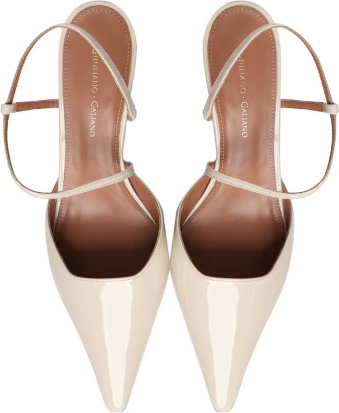 Giuliano Galiano Naakte Sandalen met Hak en Bandje