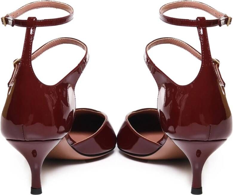 Giuliano Galiano Paarse Patentleren Platte Schoenen Red Dames