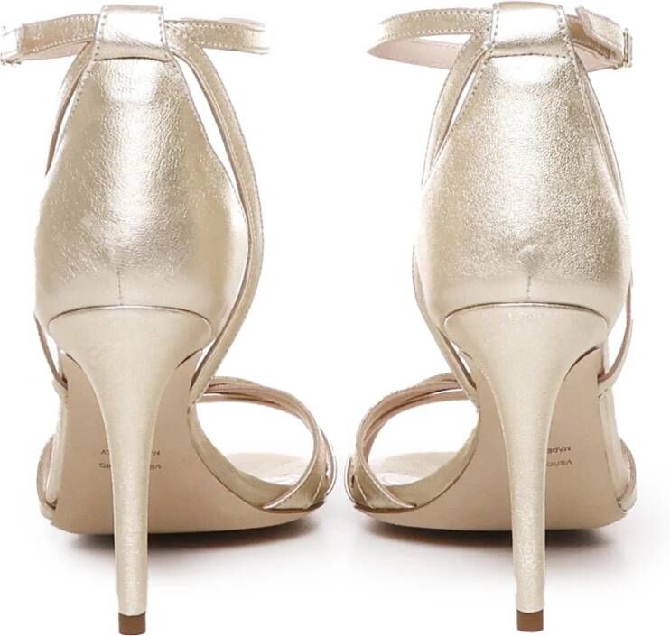 Giuliano Galiano Platinum High Heel Sandalen Beige Dames