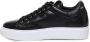 Giuliano Galiano Python-effect Leren Sneakers Zwart - Thumbnail 2