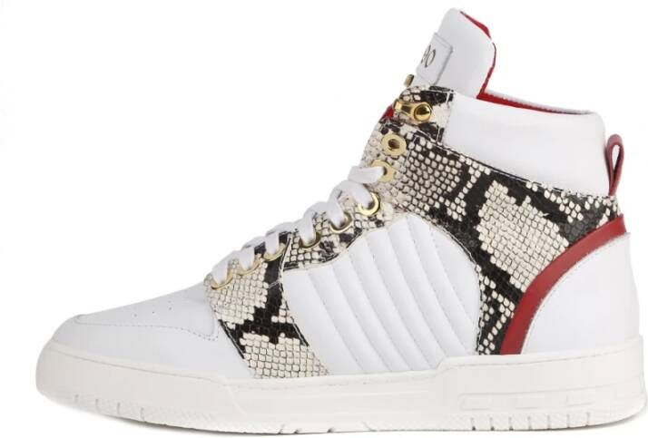 Giuliano Galiano Python Sneakers met 1990 Patch