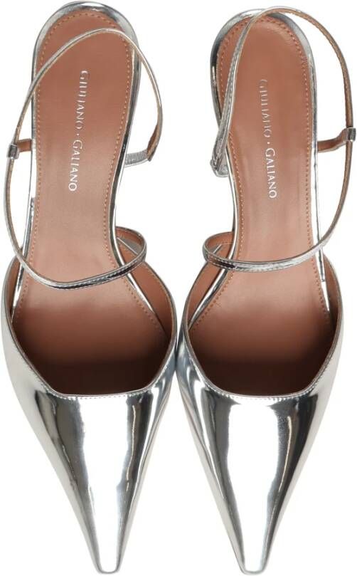 Giuliano Galiano Zilveren Sandalen met Verstelbare Band