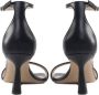 Giuliano Galiano Zwarte Glamour Sandalen Dunne Enkel Gesp Black Dames - Thumbnail 4