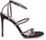 Giuliano Galiano Zwarte Satijnen Strass Mary Sandalen Black Dames - Thumbnail 2